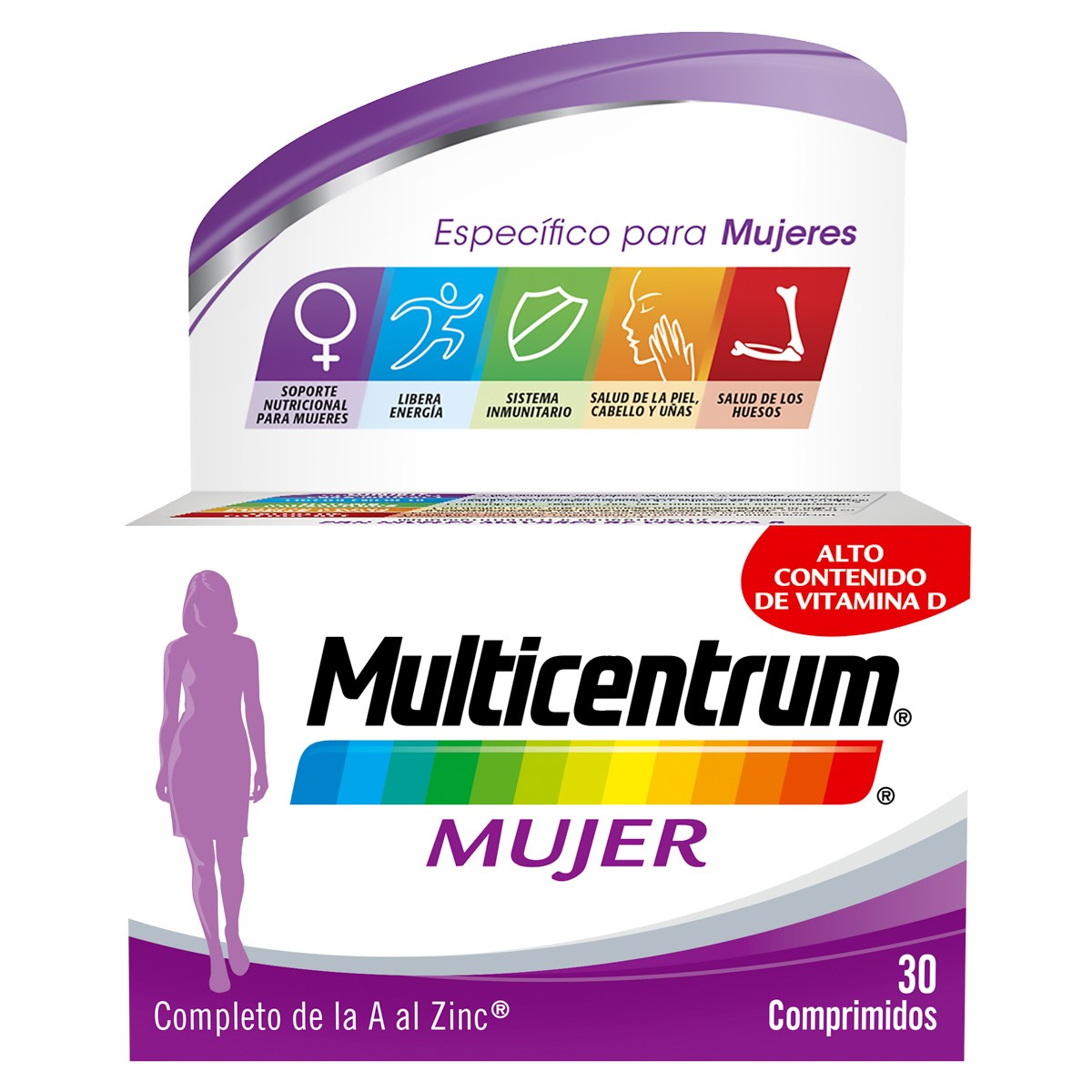 Imagen de Multicentrum mujer 30 comprimidos